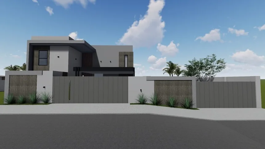 Render de la fachada de la Casa GCh